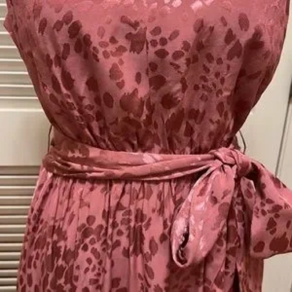 NWT Anthropologie Pink Leopard Halter Neck Mini Dress sz SMALL - Picture 8 of 11